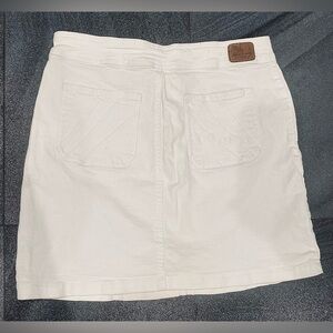 Jill Stuart Vintage 90’s Y2K  White Denim  Mini Skirt